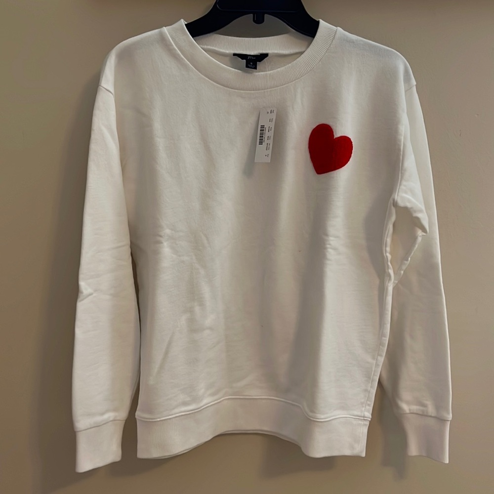 J. Crew Heart Sweatshirt